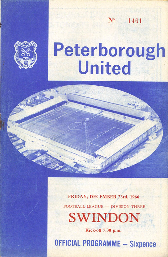 <b>Friday, December 23, 1966</b><br />vs. Peterborough United (Away)